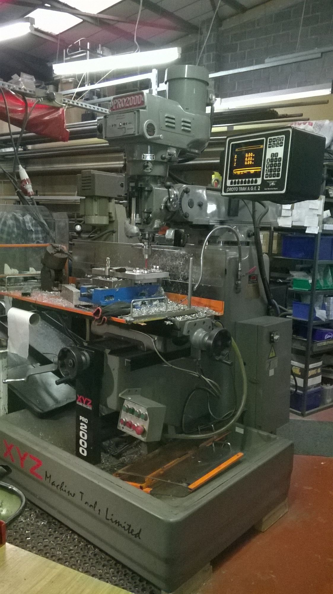 XYZ PROTO TRAK A.G.E. PRO 2000 CNC 2 axis Milling machine