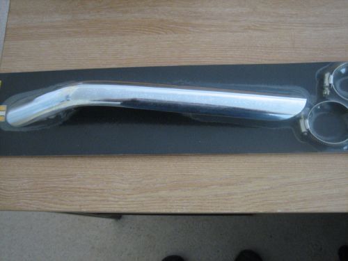 Chrome Ribbed Exhaust Heat Shield for Cross Over Pipes - FXR, FXST, FLSTF 8