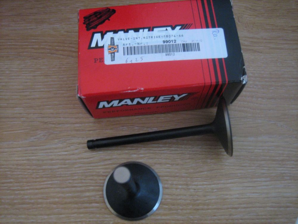 Manley Intake Valve NITRIDE Stem 1pr Fits 6684 Shovelhead Engines