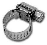 Hose clamp for small petrol 1/4" - 5/16" I.D. pipework made from stainless steel 
