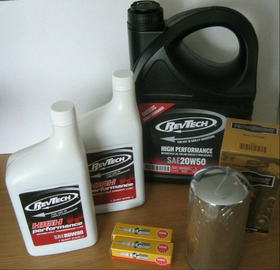 Dyna Service Kit CHROME * EXTRA * Long Oil Filter Harley Dyna Glide Evo 9198 Cycle Haven