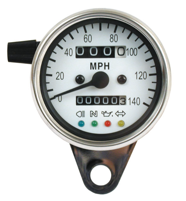 Harley Speedo Chrome & White face 21 with LED
