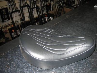 Flamed ... Solo Seat Cycle Haven - Harley / Chopper / Bobber / Custom / Tri