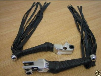 Kurakyn levers wth Black BRAID & Fringe for Harley Davidson