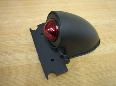 Sparto Matt Black Tail Light Harley / Bobber / Chopper / Trike / Cafe Racer