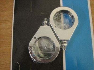 Turn Signal Clamps 49mm Chrome - Cycle Haven Fits Harley Davidson / Custom