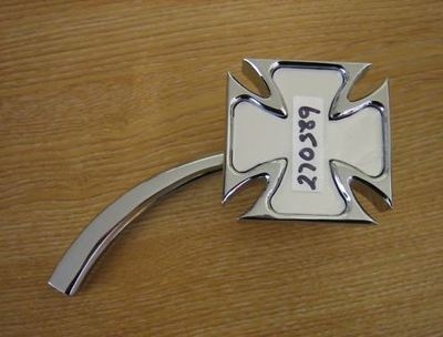 Pro 1 ... Maltese Cross Mirror Harley Davidson / Chopper / Custom / Bobber