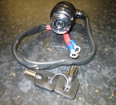 Ignition Switch 2 Wire - Cycle Haven Fits Dyna Harley Custom Bobber 49212