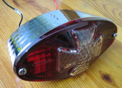 Cat eye IRON CROSS taillight Harley Chopper Bobber Trike