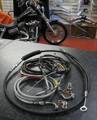 sportster ape hanger cable kit