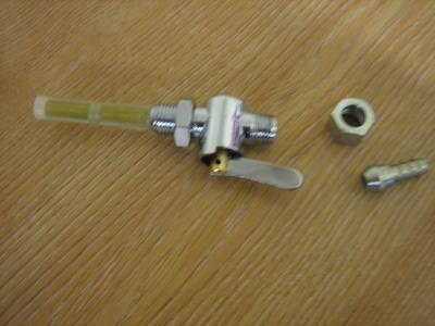 Gas Tap Chrome 1/4