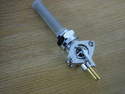 22mm (13/16) Petrol / Gas Tap Straight Down Spigot for 1/4" I.D. fuel pipe. For Harley Davidson Chop Bobber Cycle Haven