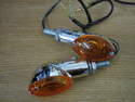 Mini Cats Eye Amber Indicators 12v/23w bulbs Sold in Pairs Cycle Haven also available in Black