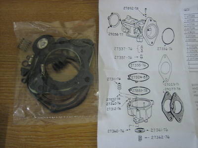 Deluxe VITON Carburetor Rebuild Kit Fits Carbs 76-89 ( except CV ) Harley D