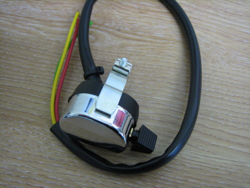 Indicator (Dip/ Main) Switch Chrome & Black Clamps to 7/8