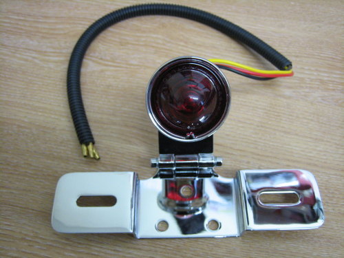 Atomic Tail Light with Hinged No Plate Holder