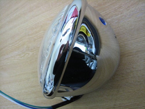 Chrome Head Light 5 3/4