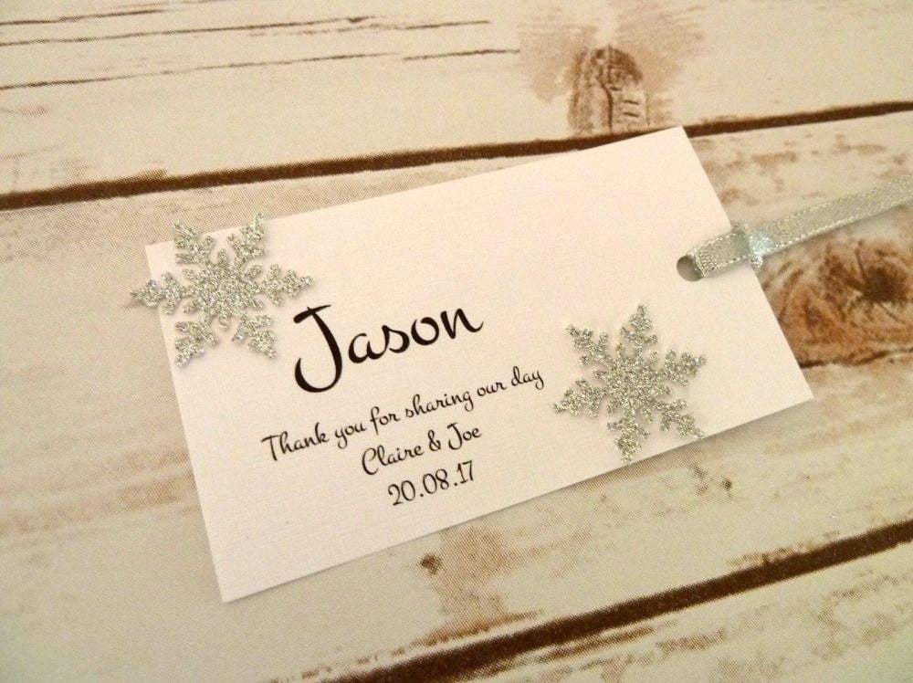 Snowflake tags/placecards