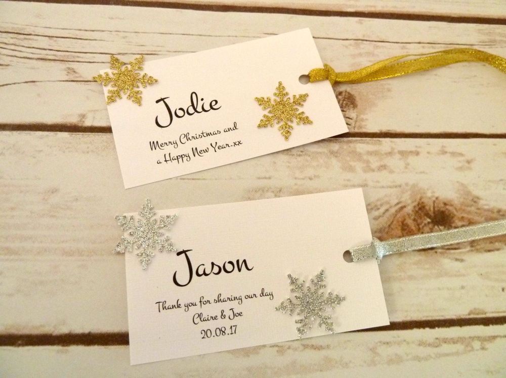 Snowflake tags/placecards