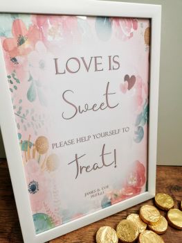 Sign for sweet bar