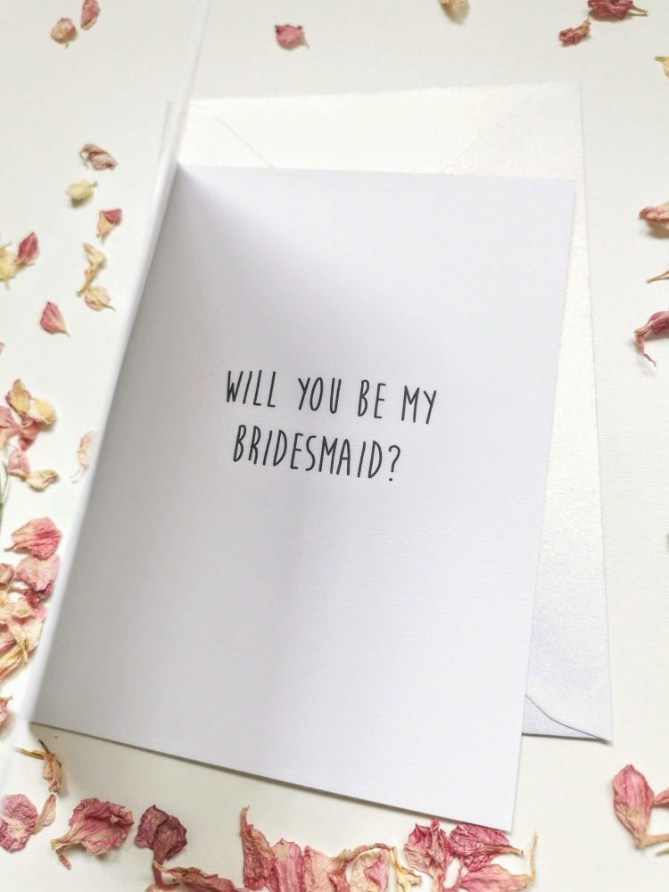 Bridesmaid proposal card /best man proposal card