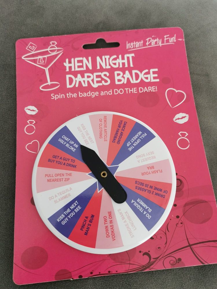 Hen night dares badge