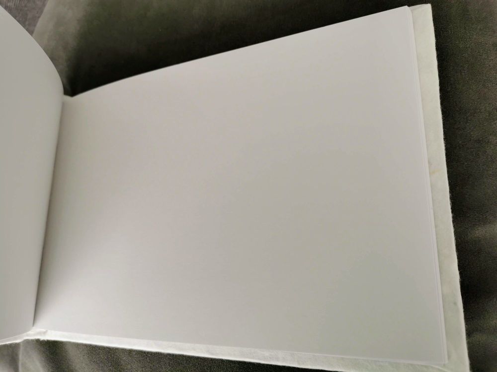 Mulberry paper Ivory guest book