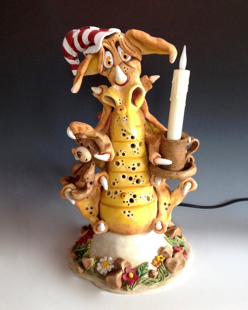 Dragon Lamp - Ready for Bed!
