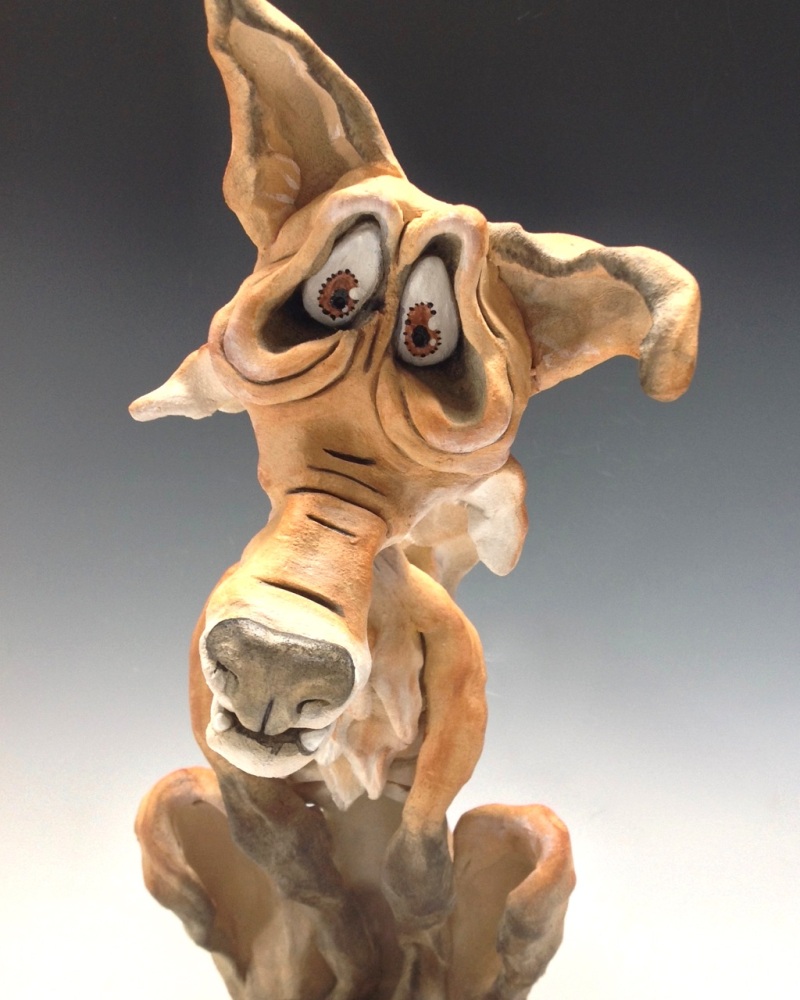Lionel the Fox - Ceramic Sculpture