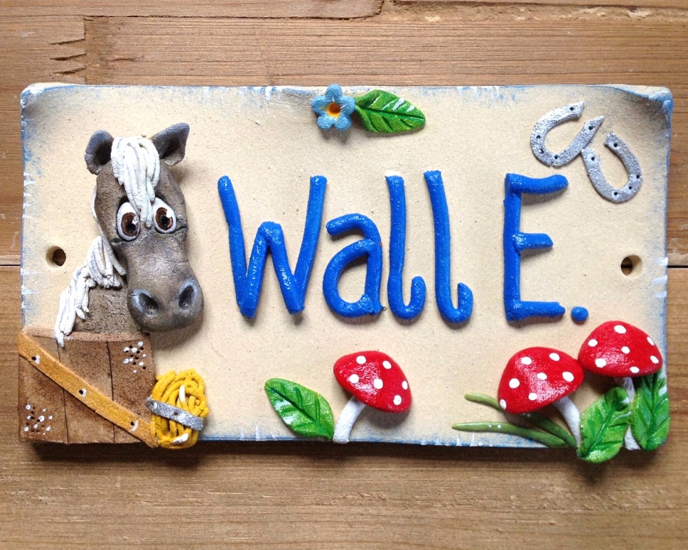 Horse Stall Personalised Name Plate