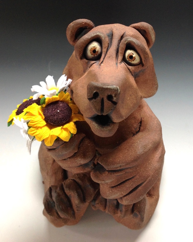 Henson the Bear Sculpture - Ceramic