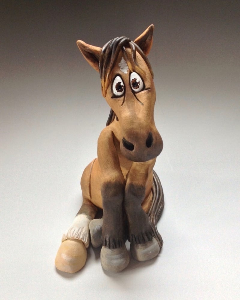 Commissioned Horse or Donkey Sculpture - Ceramic