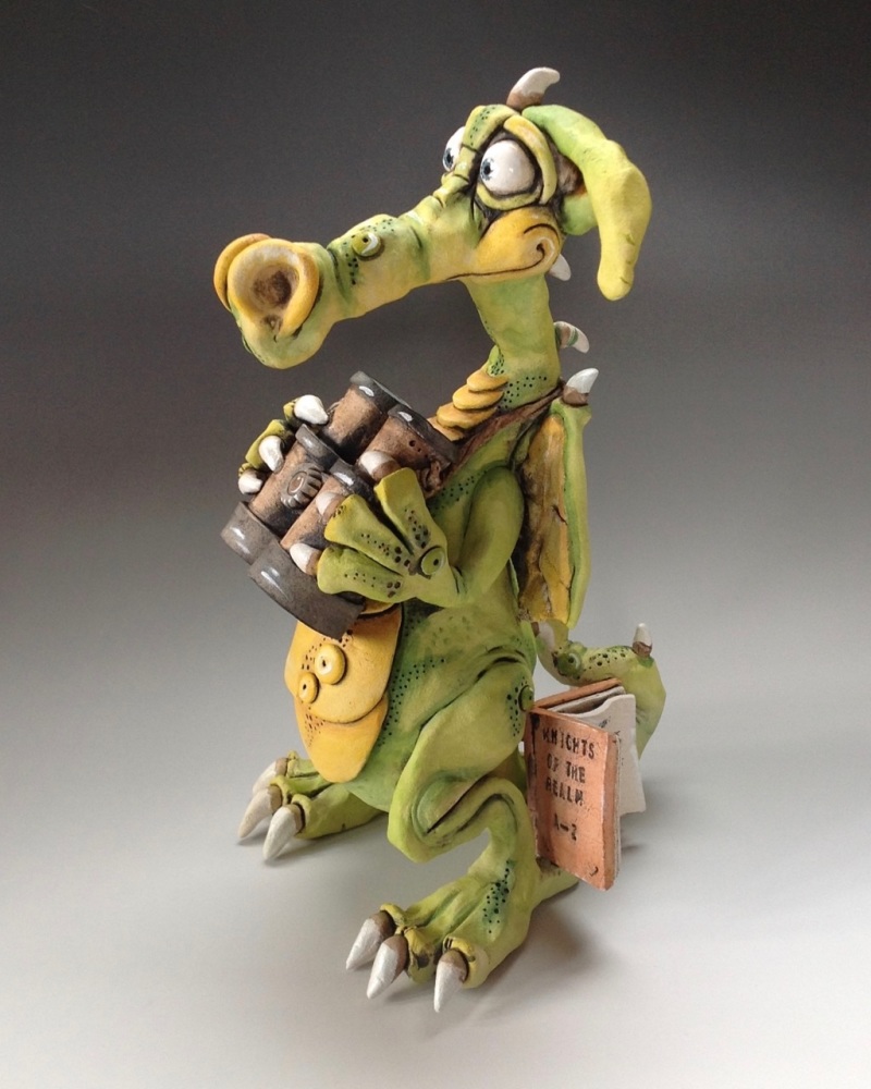 Dragon 'Gus' - Ceramic Sculpture