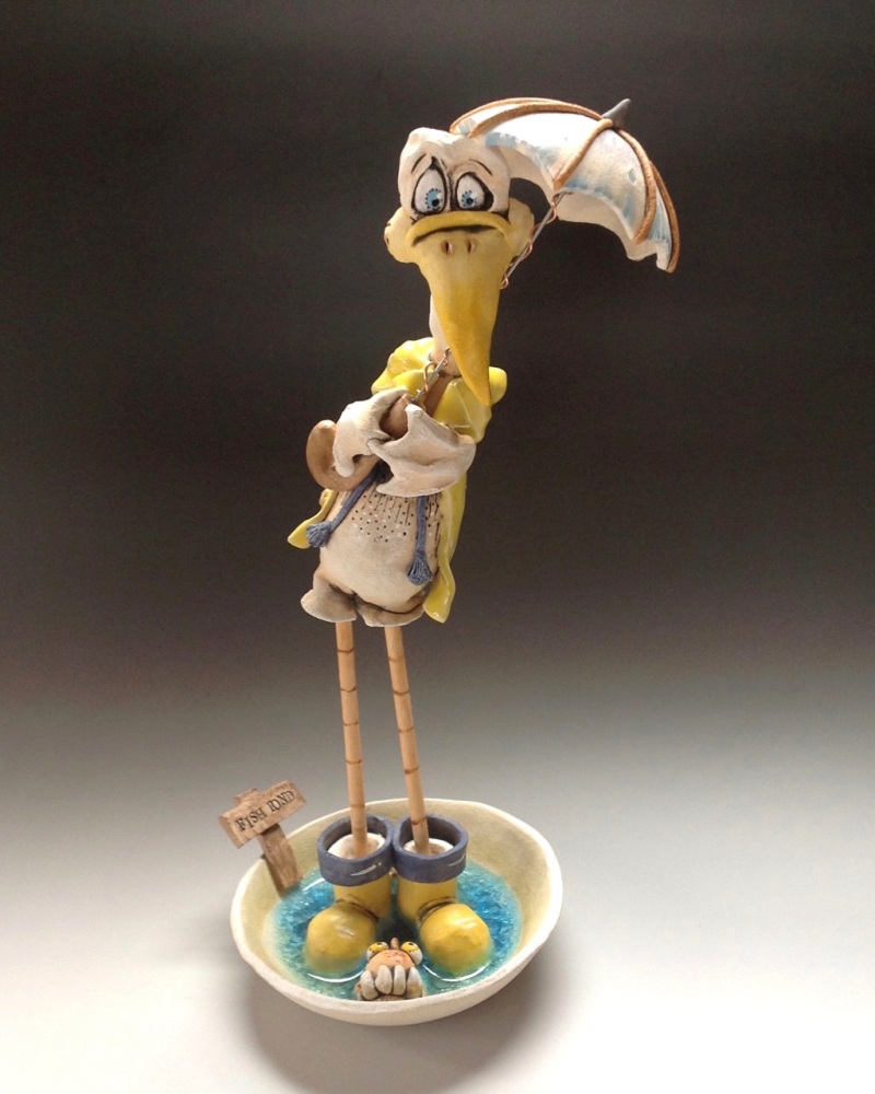 Seagull Sculpture - Ceramic