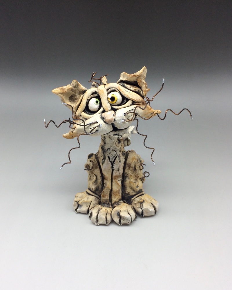 Cat Sculpture - Ceramic