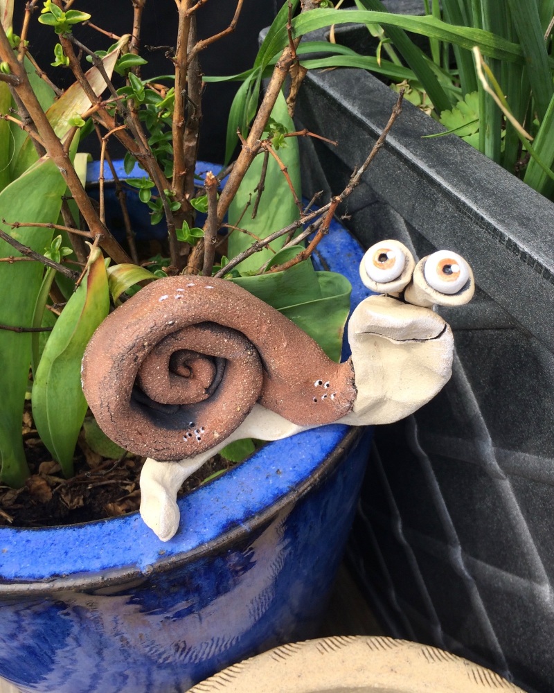 Garden Snail Decoration Ceramic