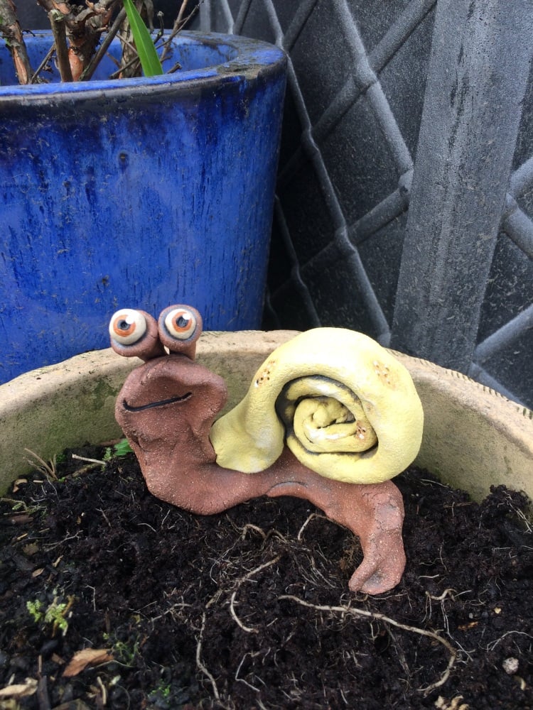 Garden Snail Decoration Ceramic