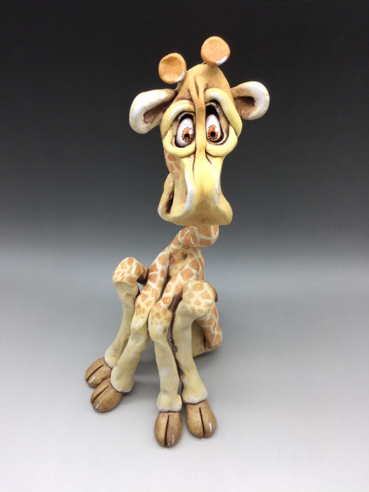 Giraffe Sculpture - Ceramic