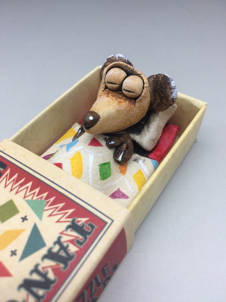 Mouse in a Matchbox Sculpture - Tangram