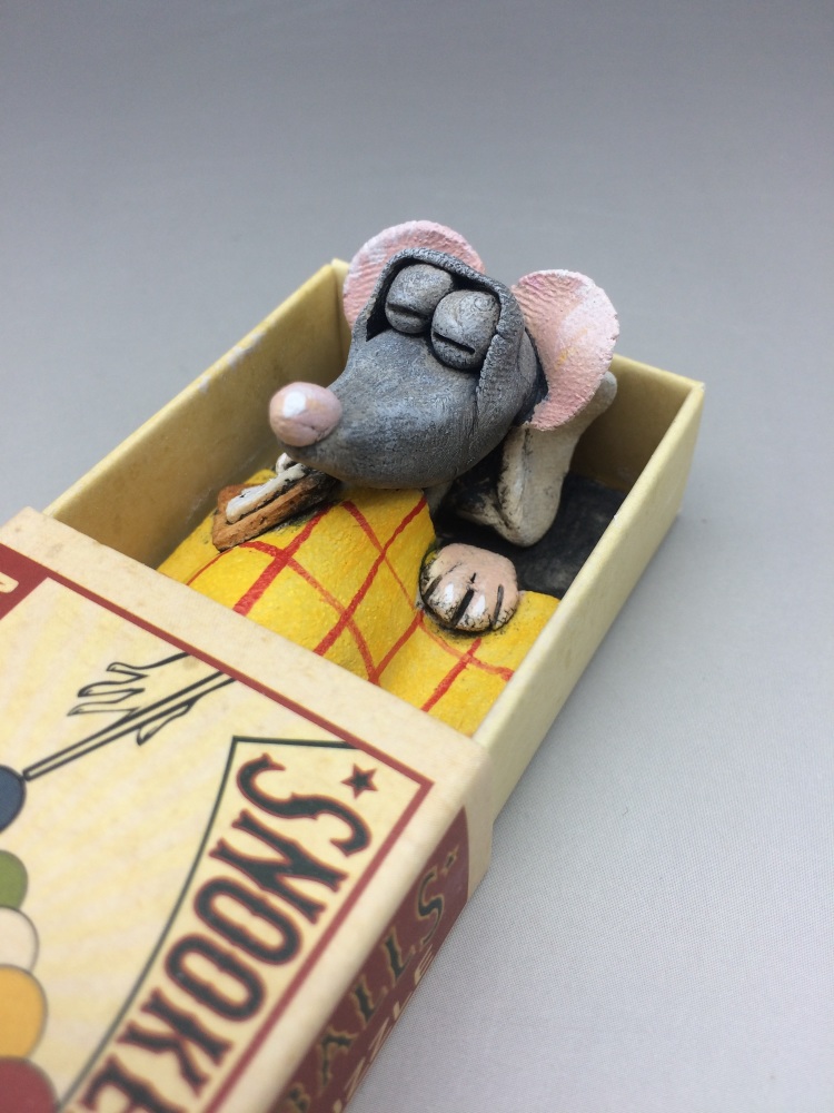 Mouse in a Matchbox Sculpture - Snooker Balls