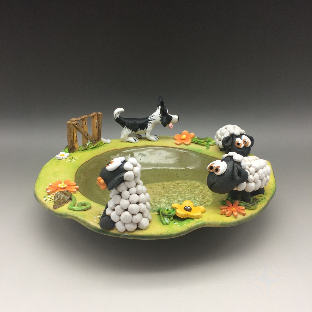 Lambs and Sheepdog Bowl