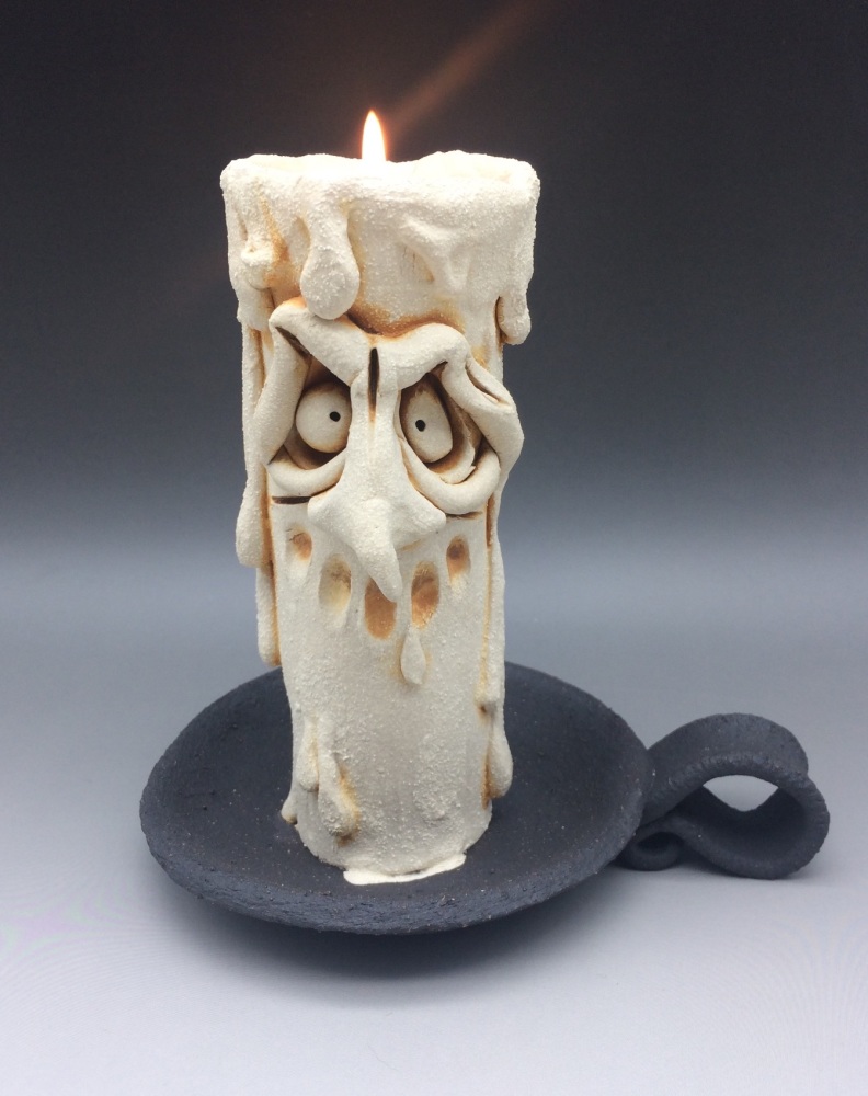 Grumpy Candle Tea Light Holder, 'Reggie'