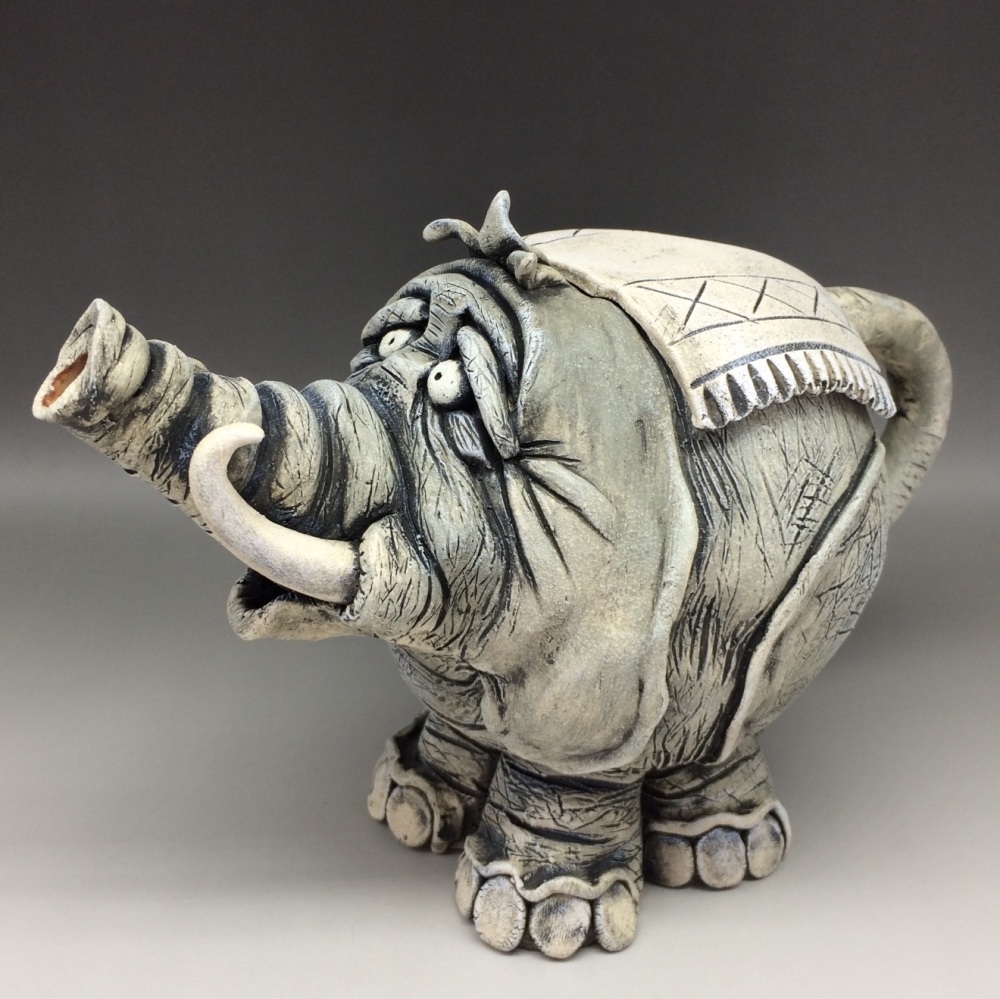 Elephant  Teapot Ceramic