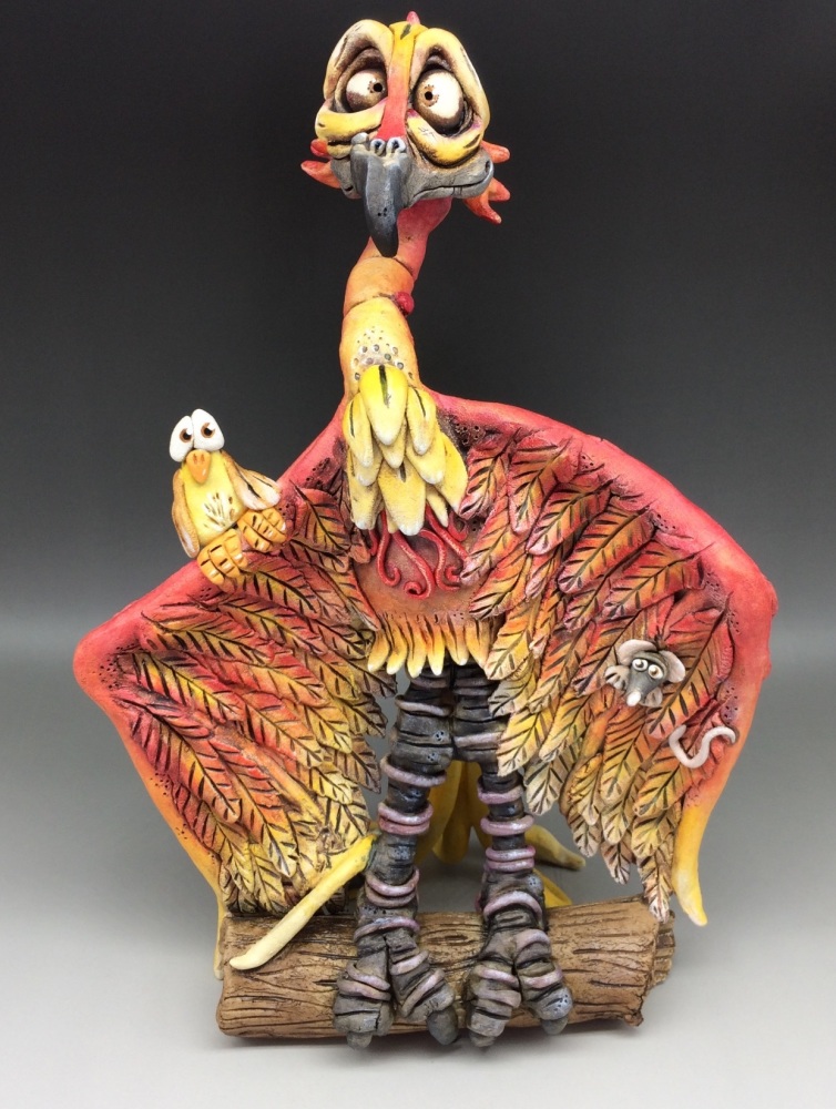 Phileas the Phoenix Sculpture