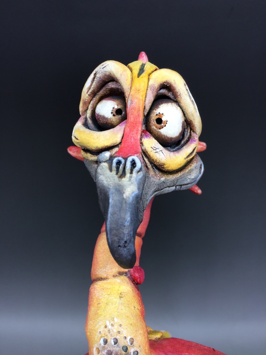 Phoenix Sculpture, Ceramic Pottery Stoneware Ornament 'Phileas'