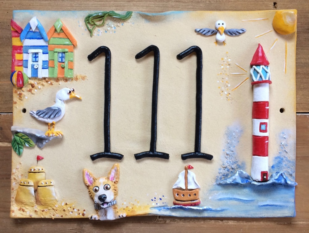 House Sign Ceramic - Coastal Design