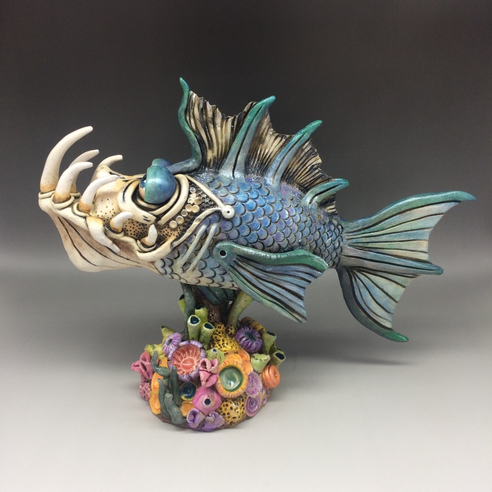 Poseidon Fish Sculpture