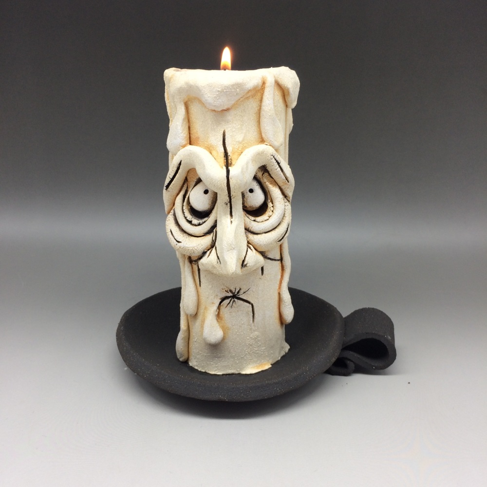 Grumpy Candle Tea Light Holder, 'Ned'