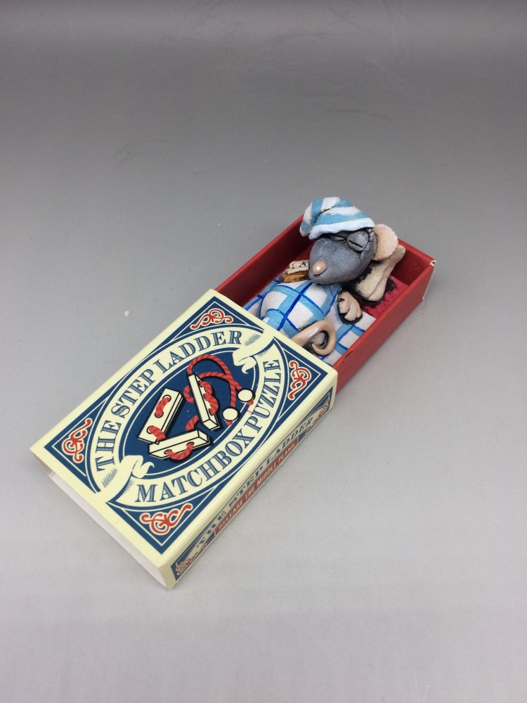 Mouse in a Matchbox Sculpture - The Step Ladder