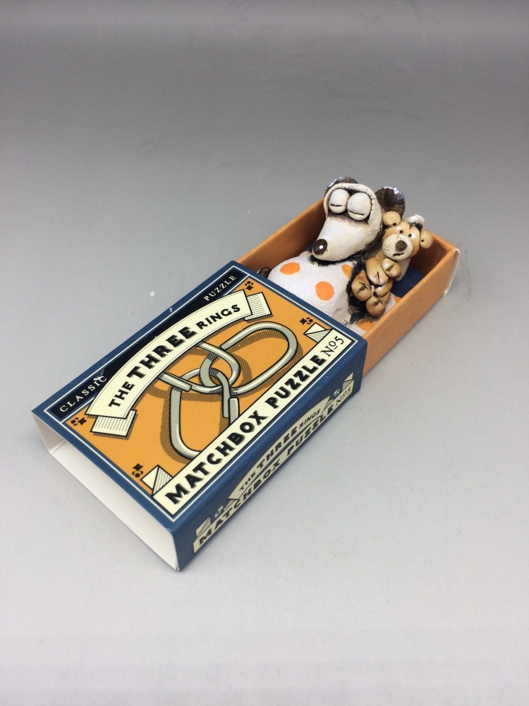 Mouse in a Matchbox Sculpture - The Three Rings 